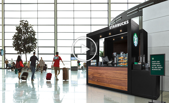 Starbucks Popup Store Coffee Cart