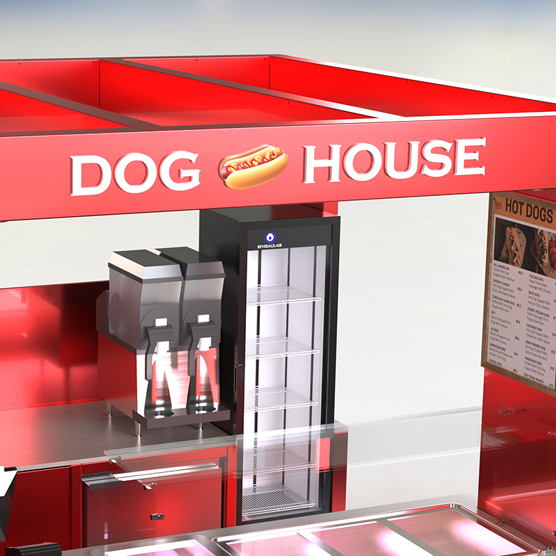 PVK300-PVT-HDOG-PHD1 Hot Dog Cart - PIVOT